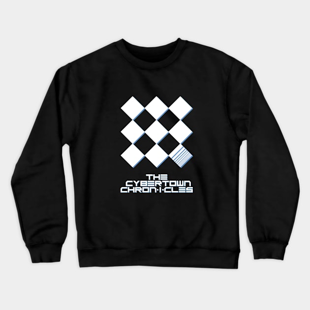 Cybertown Chronicles Crewneck Sweatshirt by birdboy272